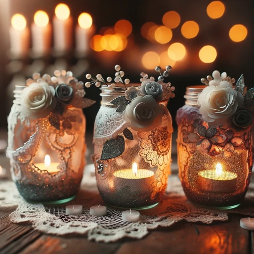 Decorated Candle Jars